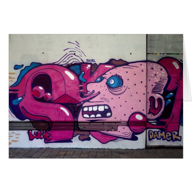 Cartão Cabeça Estranha (Frente Horizontal)