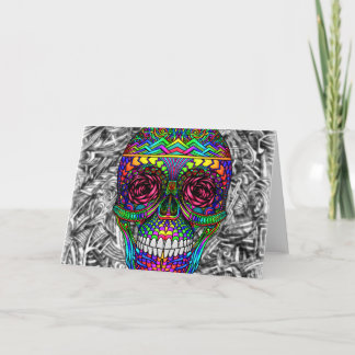 Cartão Cabeça inoperante da arte abstracta espiral do