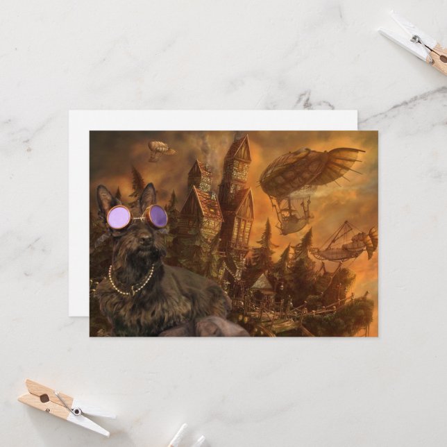 Cartão Cabeça nas nuvens (Frente/Verso In Situ)