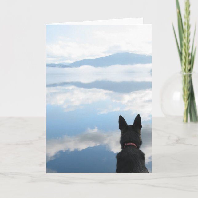 Cartão Cabeça nas nuvens - dentro Vazio (Frente)