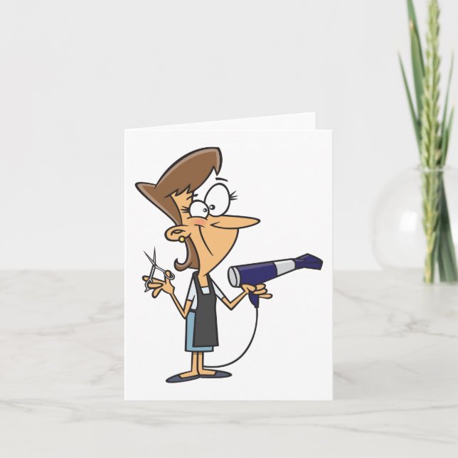 Cartão Cabeleireiro Com Tesoura (Frente)