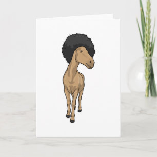 Cartão Cabelo Afro de Cavalo