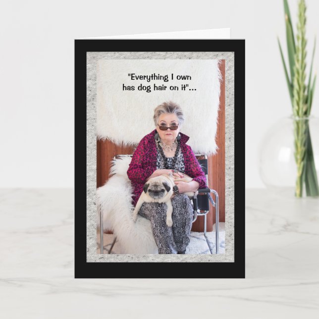 Cartão Cabelo de Cachorro e todos... me amam, amam meu ca (Frente)