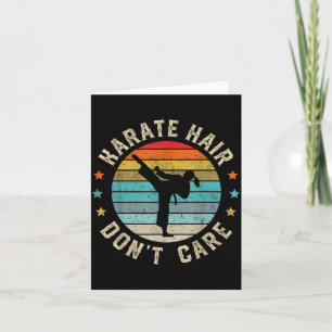 Cartão Cabelo de Karate Não Liga Menina de Karate Faixa P