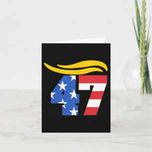 Cartão Cabelo Trump Vintage 47
