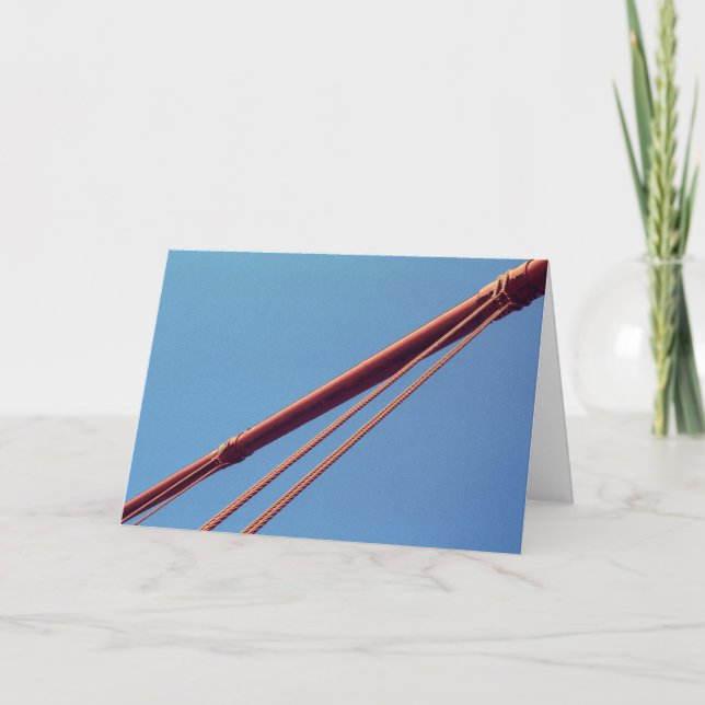 Cartão Cabo da suspensão de golden gate bridge (Frente)