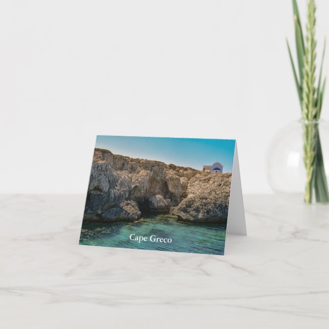 Cartão Cabo Greco, Chipre (Frente)