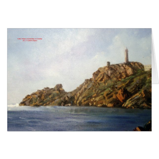 Cartão Cabo Vilano (Camariñas. A Coruña) (Frente Horizontal)
