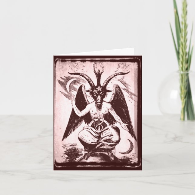 Cartão Cabra De Mendes (Estilo Antigo) (Frente)