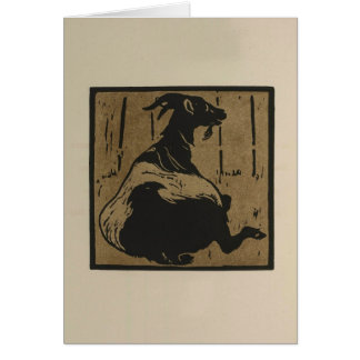 Cartão Cabra em repouso