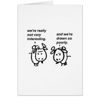 Cartão Cabras mal tiradas