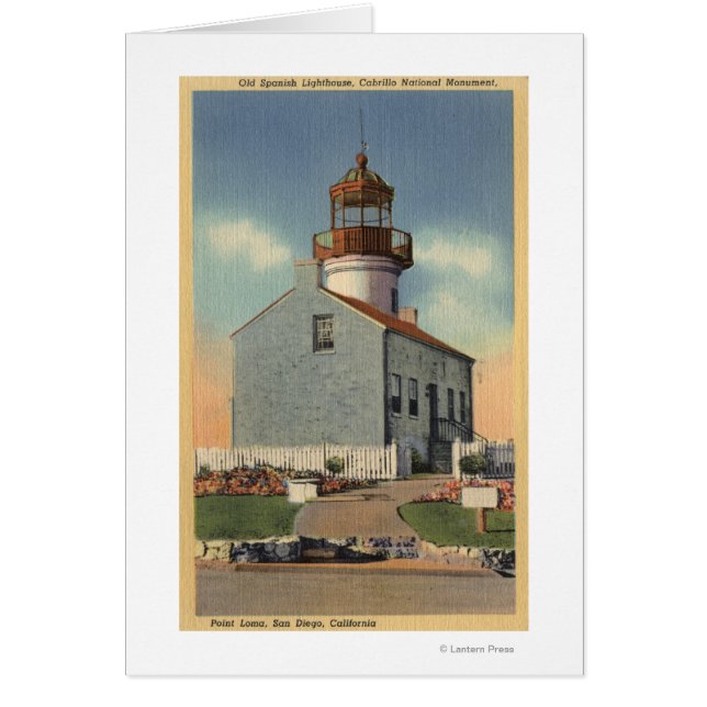 Cartão Cabrillo Nat'l Monument, Point Loma Lighthouse (Frente)