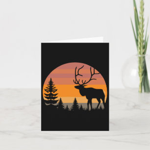 Cartão Caça ao Elk - Furioso Elkaholic Deer Elk Hunter - 