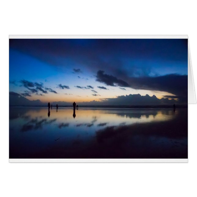 Cartão Caça às mariposas à noite (Frente Horizontal)