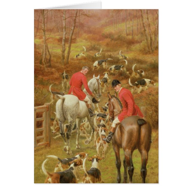 Cartão Caça Cena, 1906 (Frente)