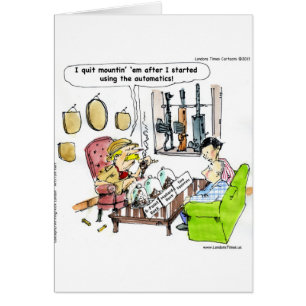 Cartão Caça Com Presentes E Camisetas Engraçados Automáti