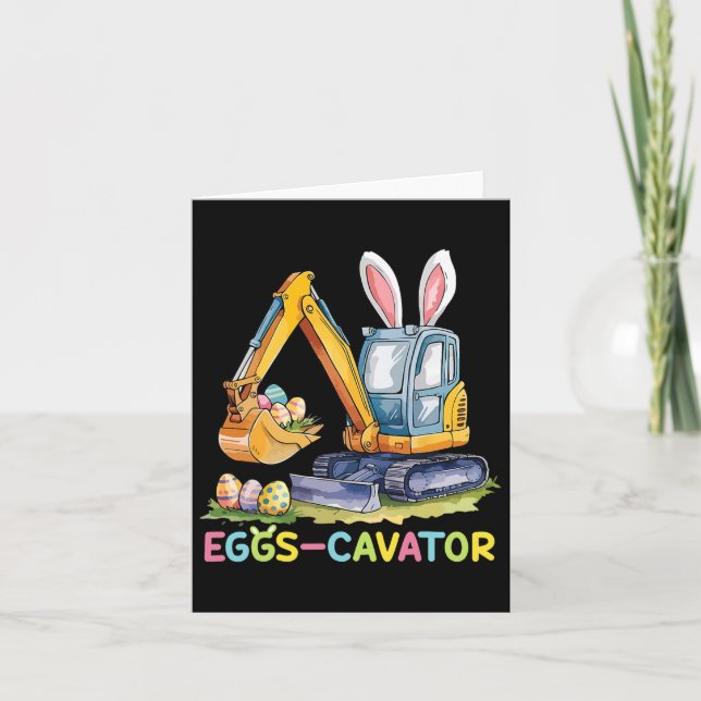 Cartão Caça De Ovos De Páscoa De Eggscavator Bo (Frente)