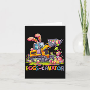 Cartão Caça De Ovos De Páscoa Eggscavator Para
