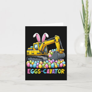 Cartão Caça De Ovos De Páscoa Eggscavator Para