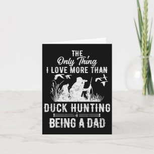 Cartão Caça De Pato Engraçado Com Presente De Cachorro De