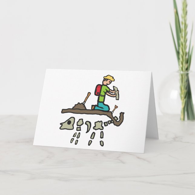 Cartão Caça Fóssil (Frente)