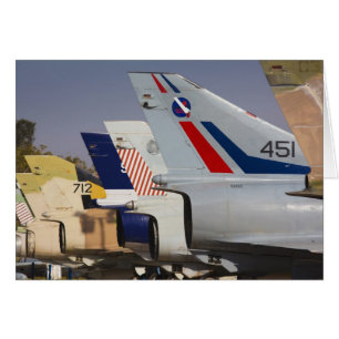 Cartão Caça Kfir construído por Israel
