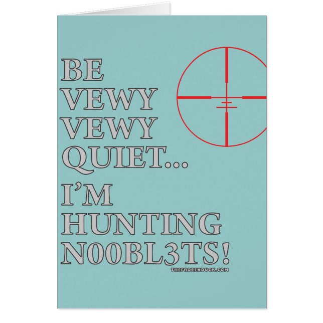 Cartão Caça n00bl3ts (Frente)
