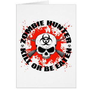 Cartão Caçador 1 do zombi