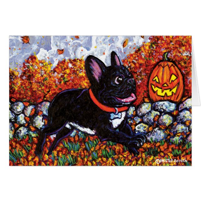 Cartão Caçador da abóbora (Frente Horizontal)