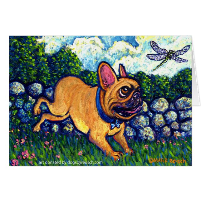 Cartão Caçador da libélula (Frente Horizontal)