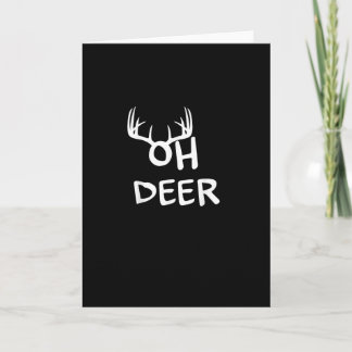 Cartão Caçador de Cervos Design Rústico ao Ar Livre