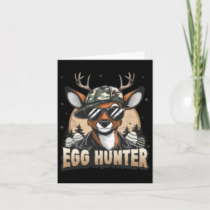 Cartão Caçador de Ovos Cervo Buck Byckward Cap Caça ao Ce