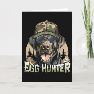 Cartão Caçador de Ovos de Páscoa Vintage Boné Camuflado L