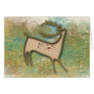 Cartão Caçador dos cervos