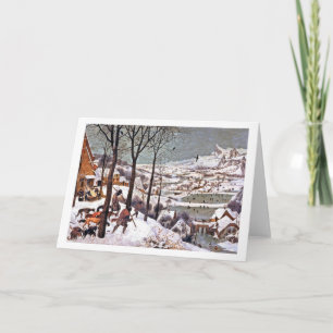 Cartão Caçadores na neve, Pieter Bruegel, o Velho