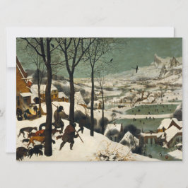 Cartão Caçadores na Neve (por Pieter Bruegel, o Velho)