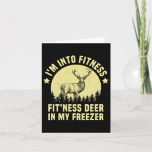 Cartão Caçando, estou na Malhação Deer Freezer Caçador En