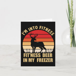 Cartão Caçando, estou na Malhação Deer Freezer Caçador En