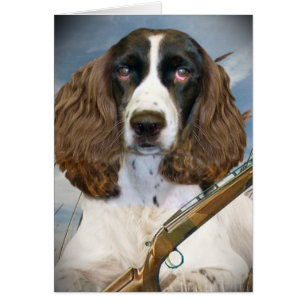 Cartão Caças do Spaniel de Springer inglês