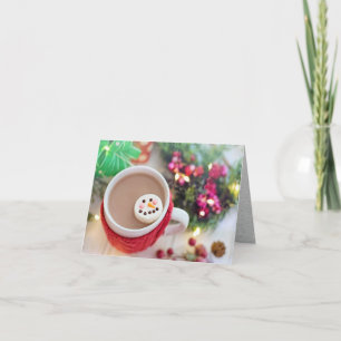 Cartão Cacau de Natal, Snowman Marshmallow