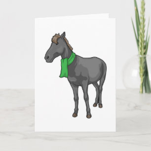 Cartão Cachecol de cavalo