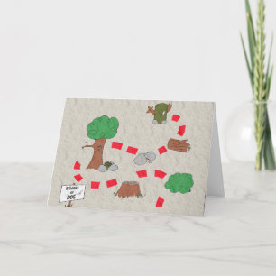 Cartão Caching Treasure Map Greeting Card