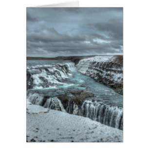 Cartão Cachoeira de Gullfoss, Islândia