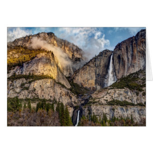 Cartão Cachoeira de Yosemite cênica, Califórnia