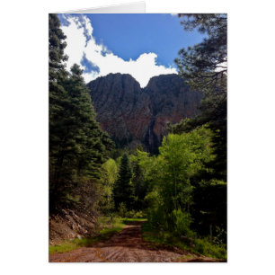 Cartão Cachoeira do EL Chorro no Brazos. New mexico