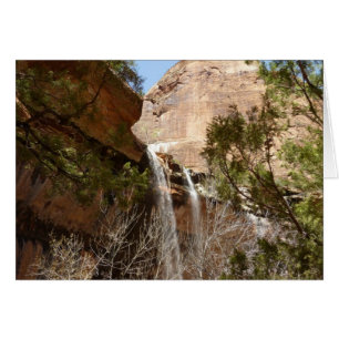 Cartão Cachoeira do Emerald Pool I do Zion National Park