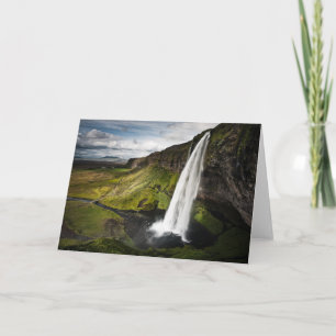 Cartão Cachoeira Islândia de Seljalandsfoss