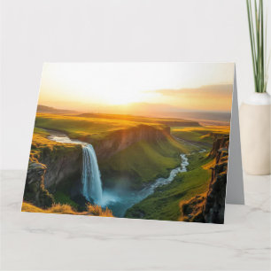 Cartão Cachoeira Natureza Ao Ar Livre Paisagem Calma Pací