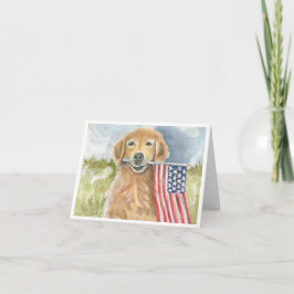Cartão Cachorro Americano por Sherry