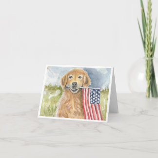 Cartão Cachorro Americano por Sherry